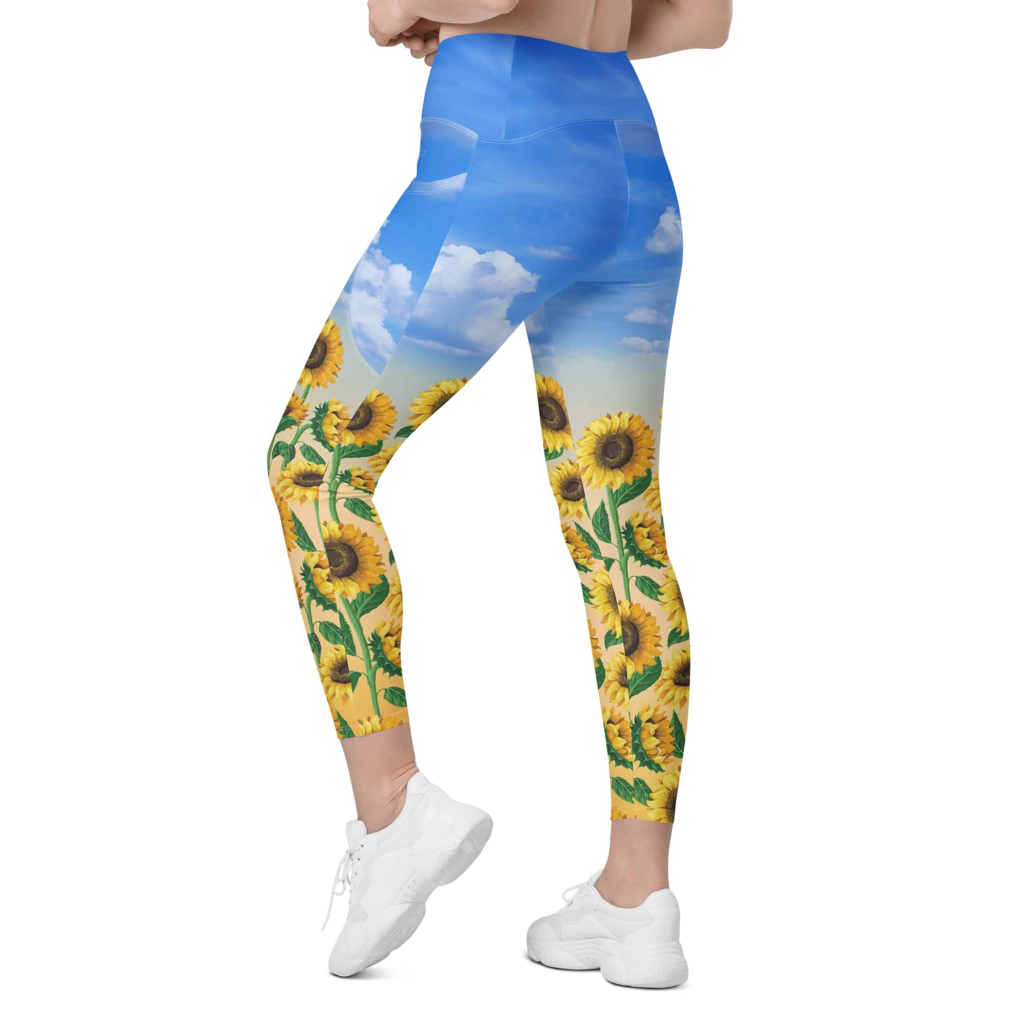 Sunflower Fields Leggings With Pockets