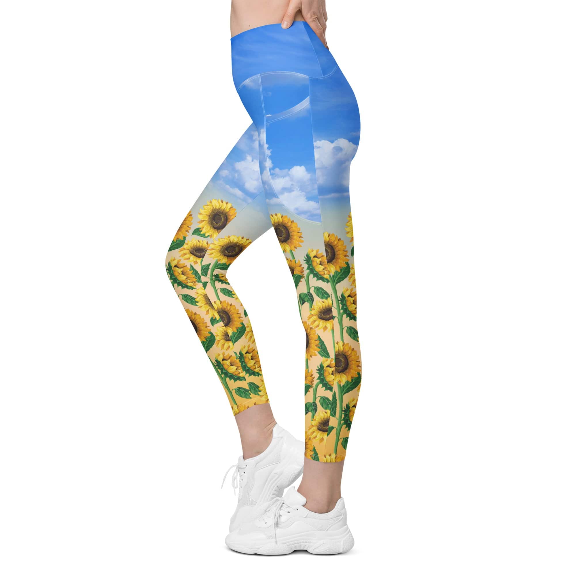 Sunflower Fields Leggings With Pockets