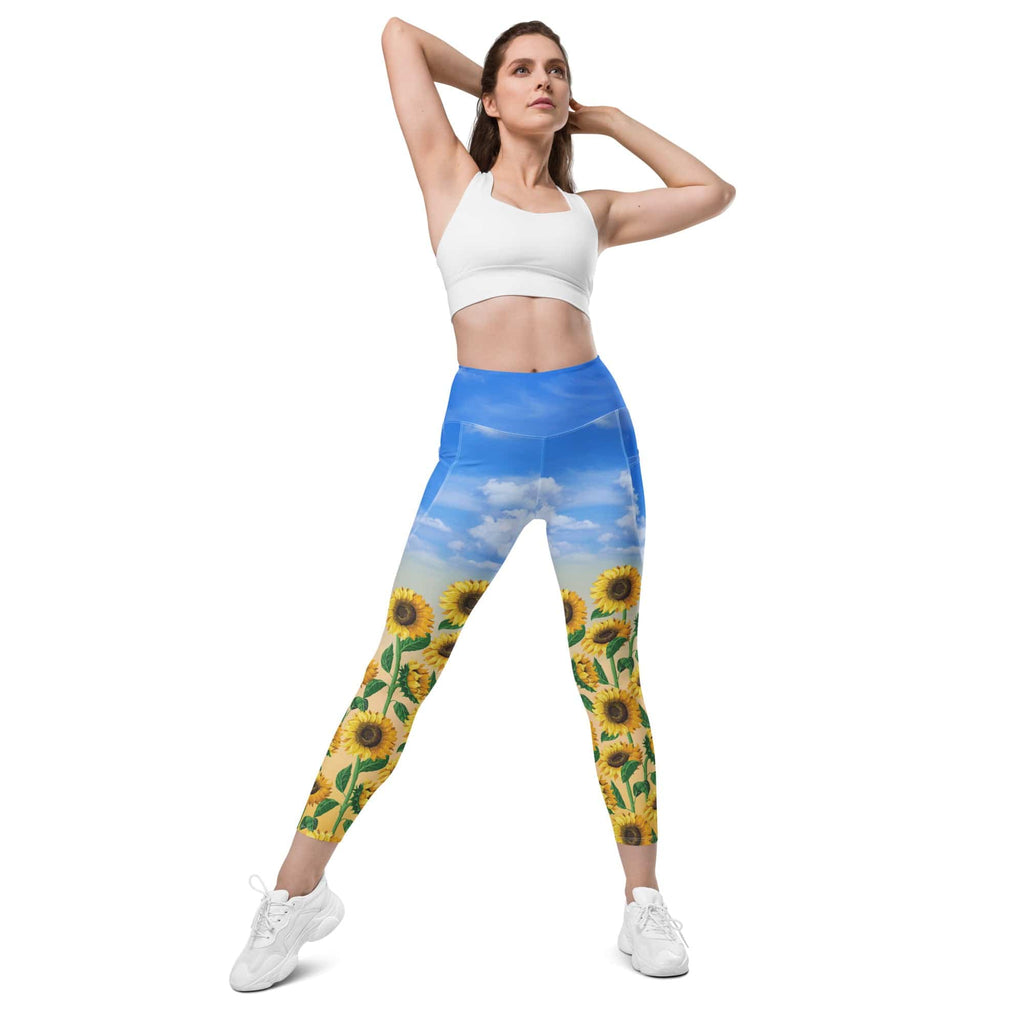 Sunflower Fields Leggings With Pockets