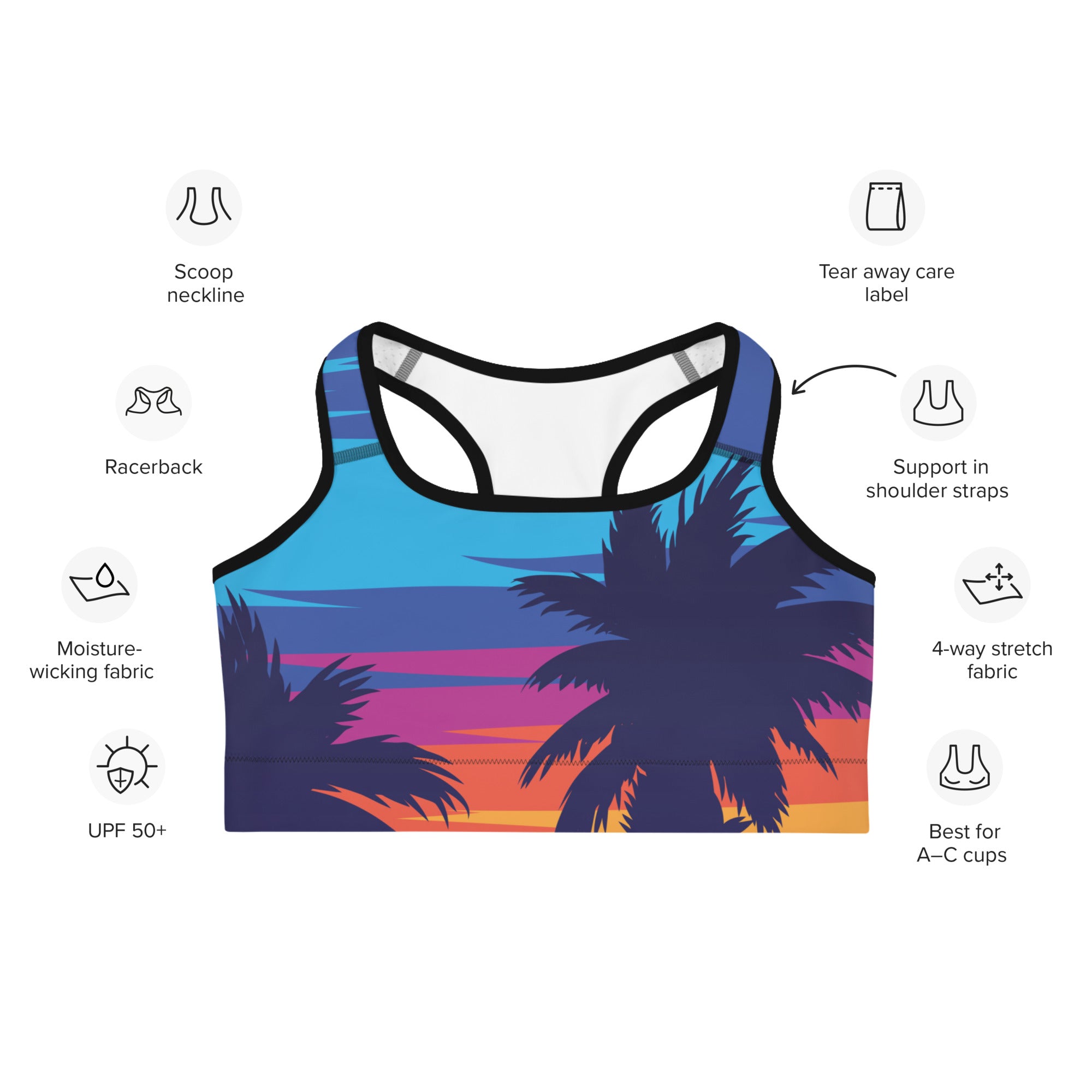 Sunset Sports Bra