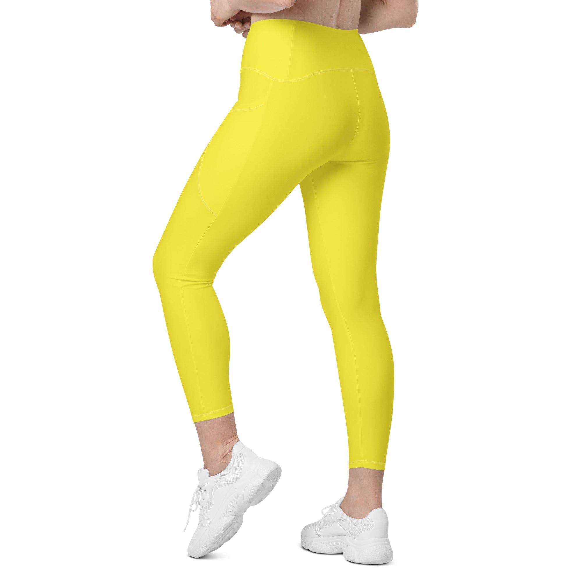 Sunshine Yellow Leggings With Pockets