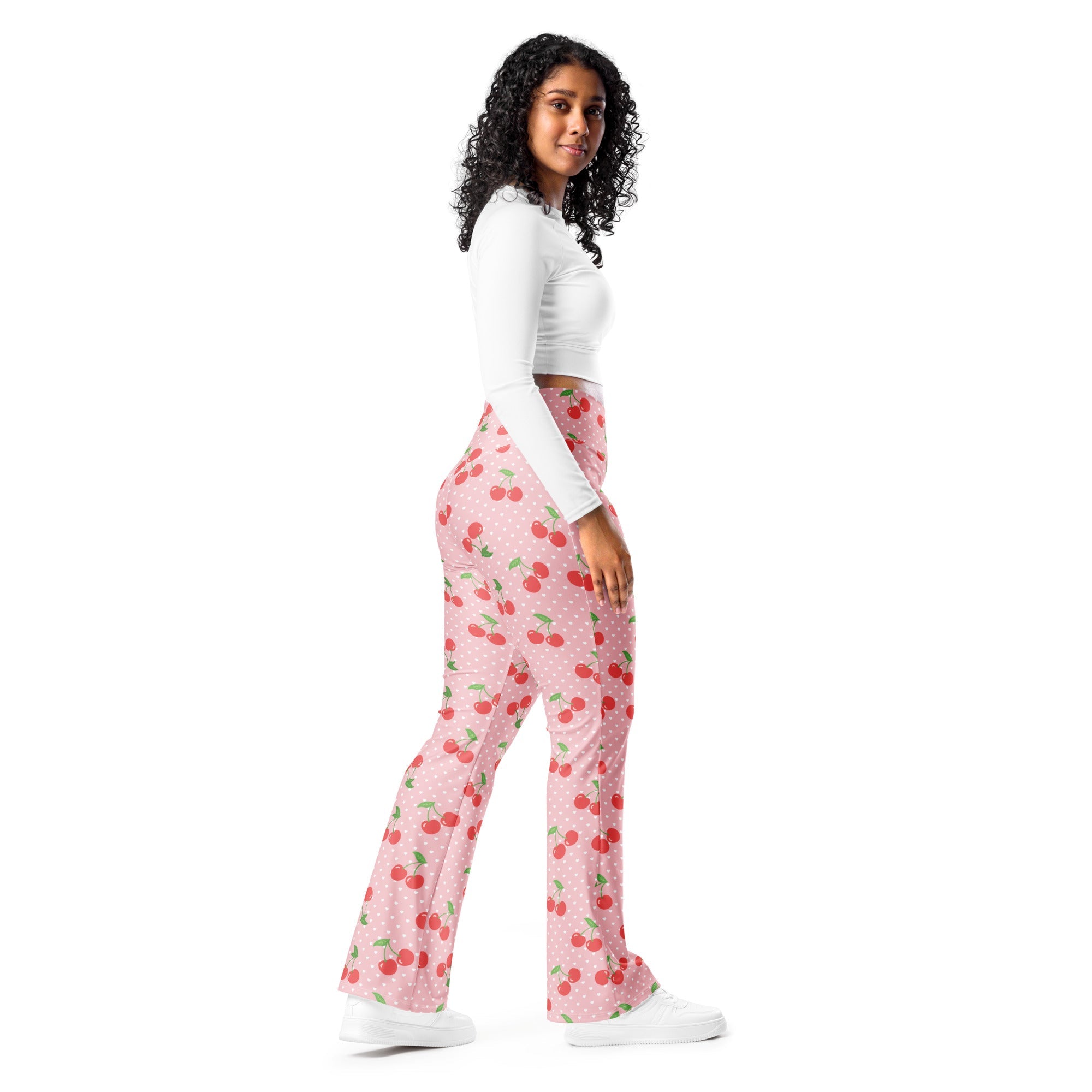 Sweet Cherry Flare Leggings