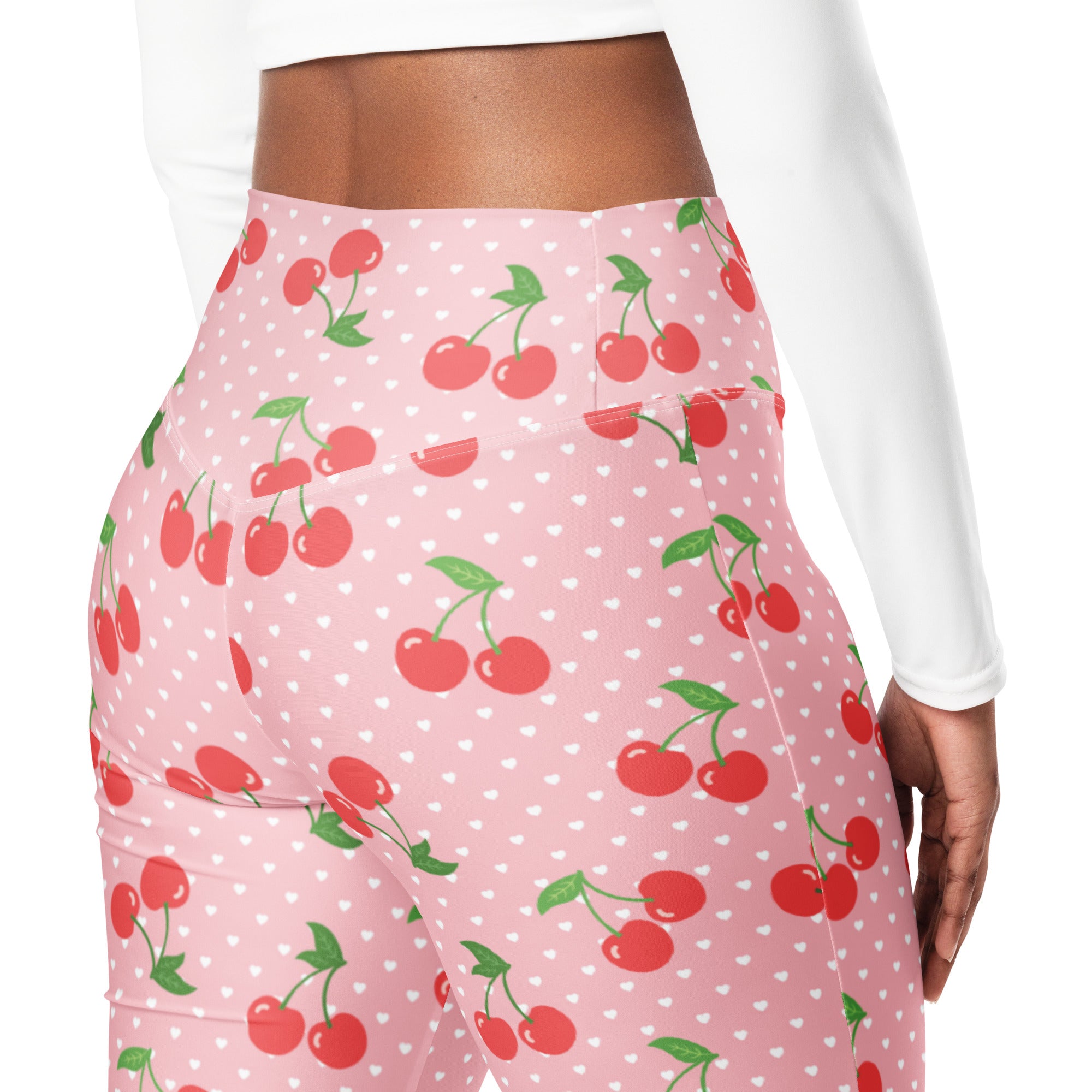 Sweet Cherry Flare Leggings