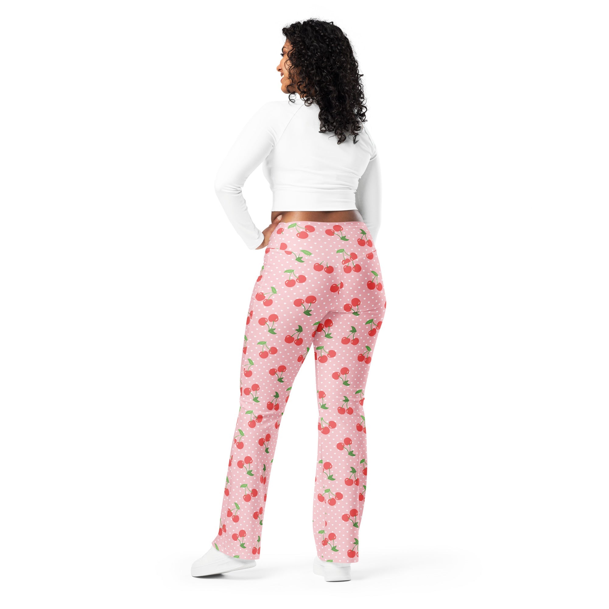 Sweet Cherry Flare Leggings