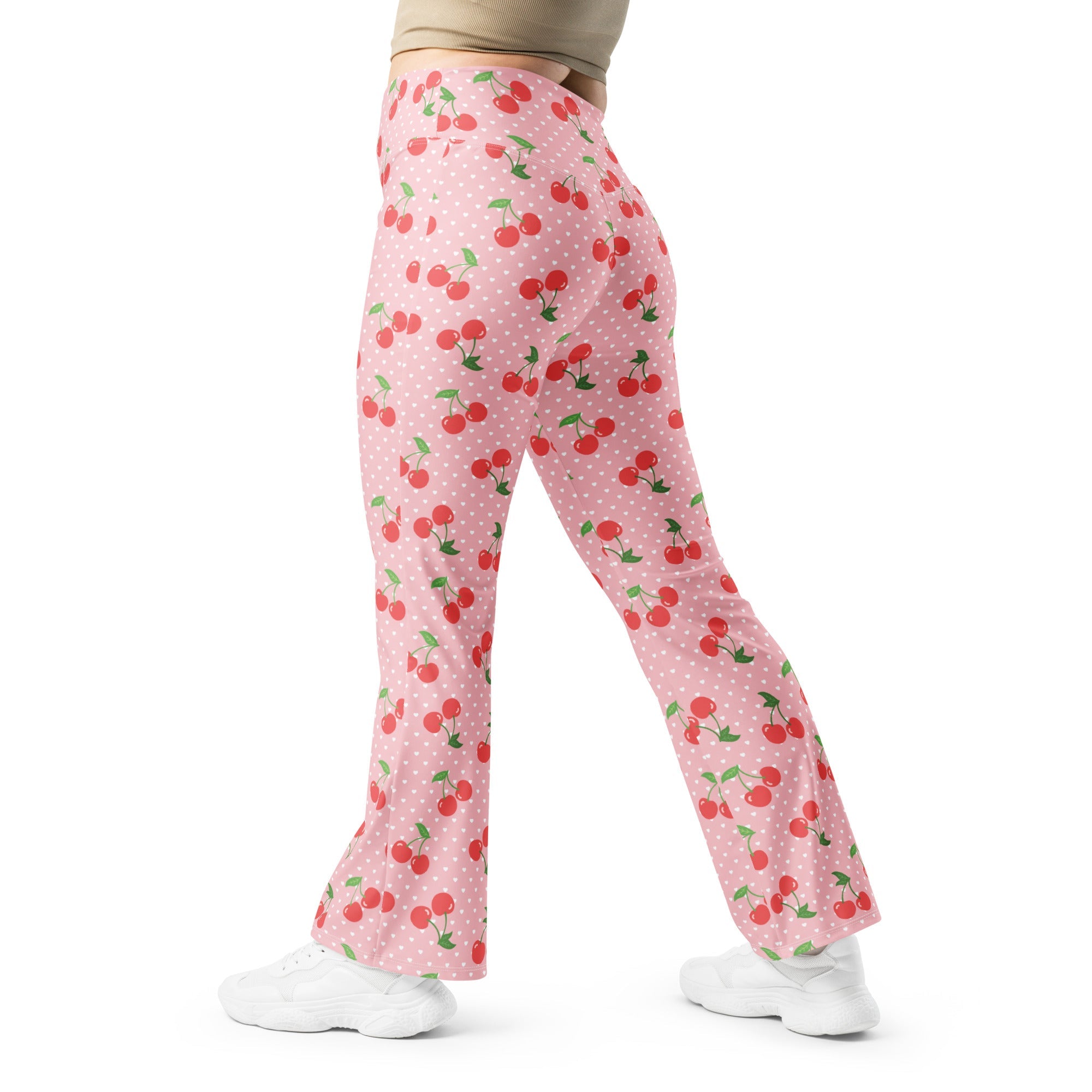 Sweet Cherry Flare Leggings