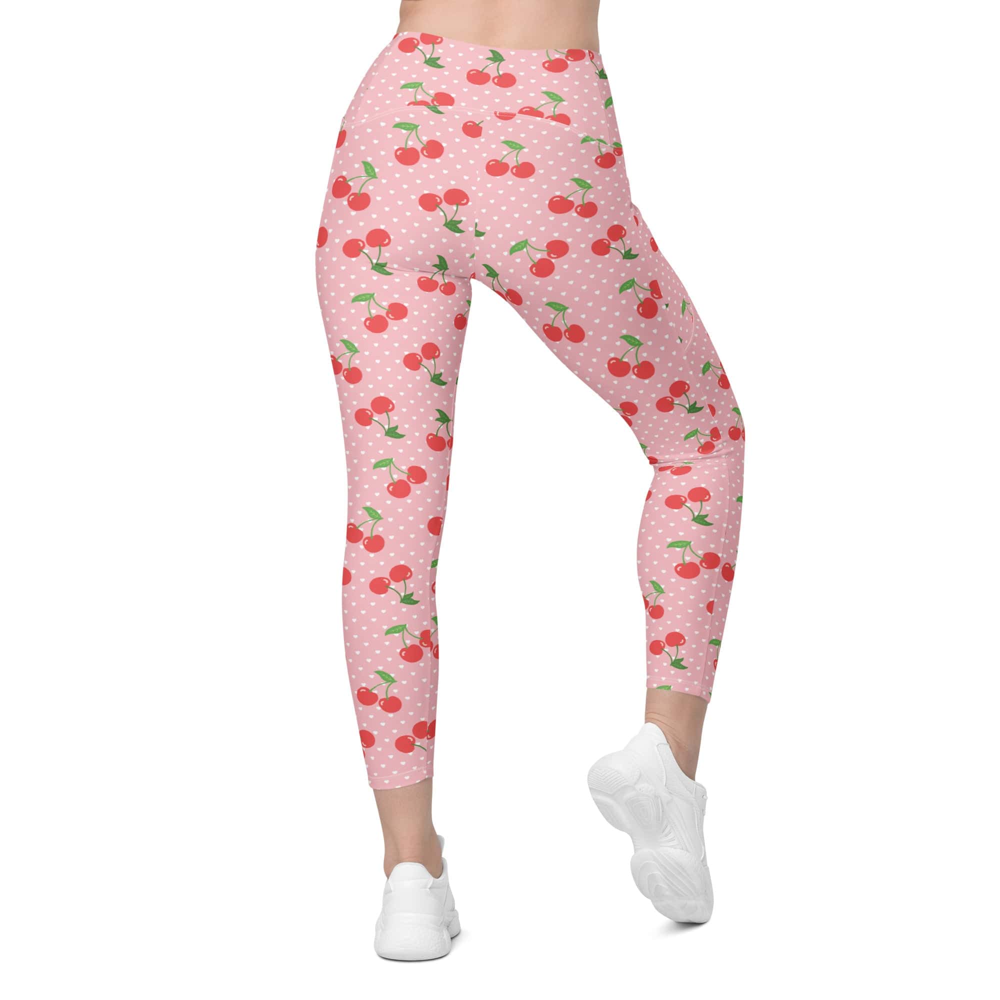 Sweet Cherry Leggings With Pockets