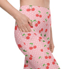 Sweet Cherry Leggings With Pockets