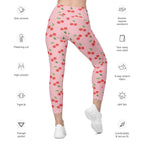 Sweet Cherry Leggings With Pockets