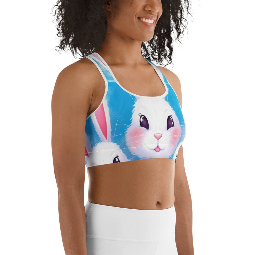 Sweet Easter Bunny Sports Bra