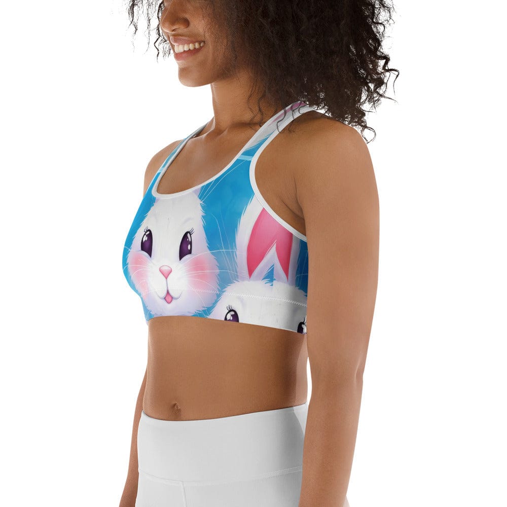 Sweet Easter Bunny Sports Bra