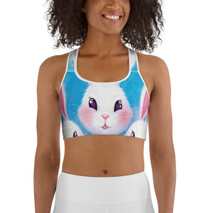 Sweet Easter Bunny Sports Bra