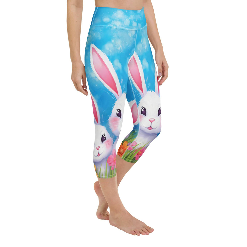 Sweet Easter Bunny Yoga Capris