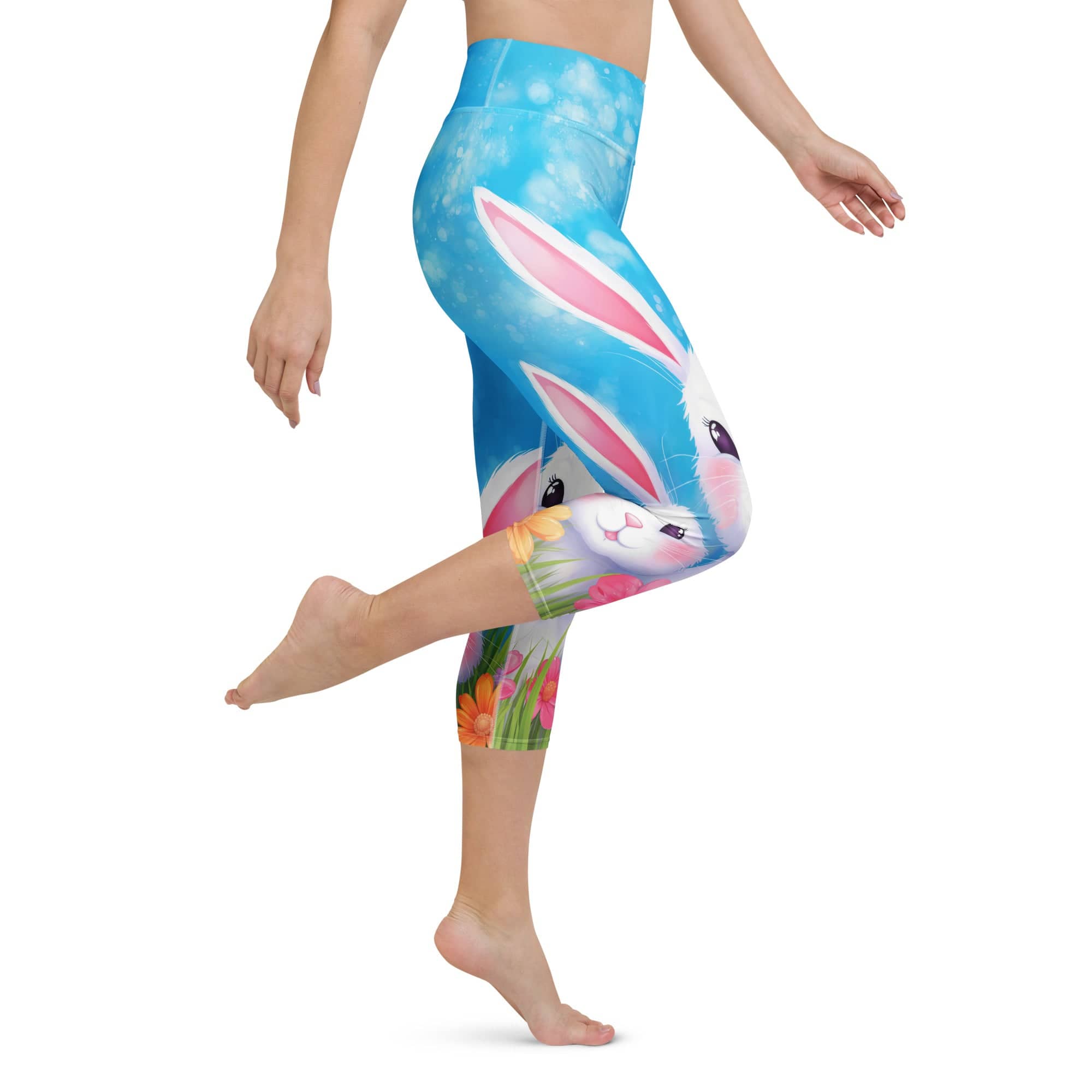 Sweet Easter Bunny Yoga Capris