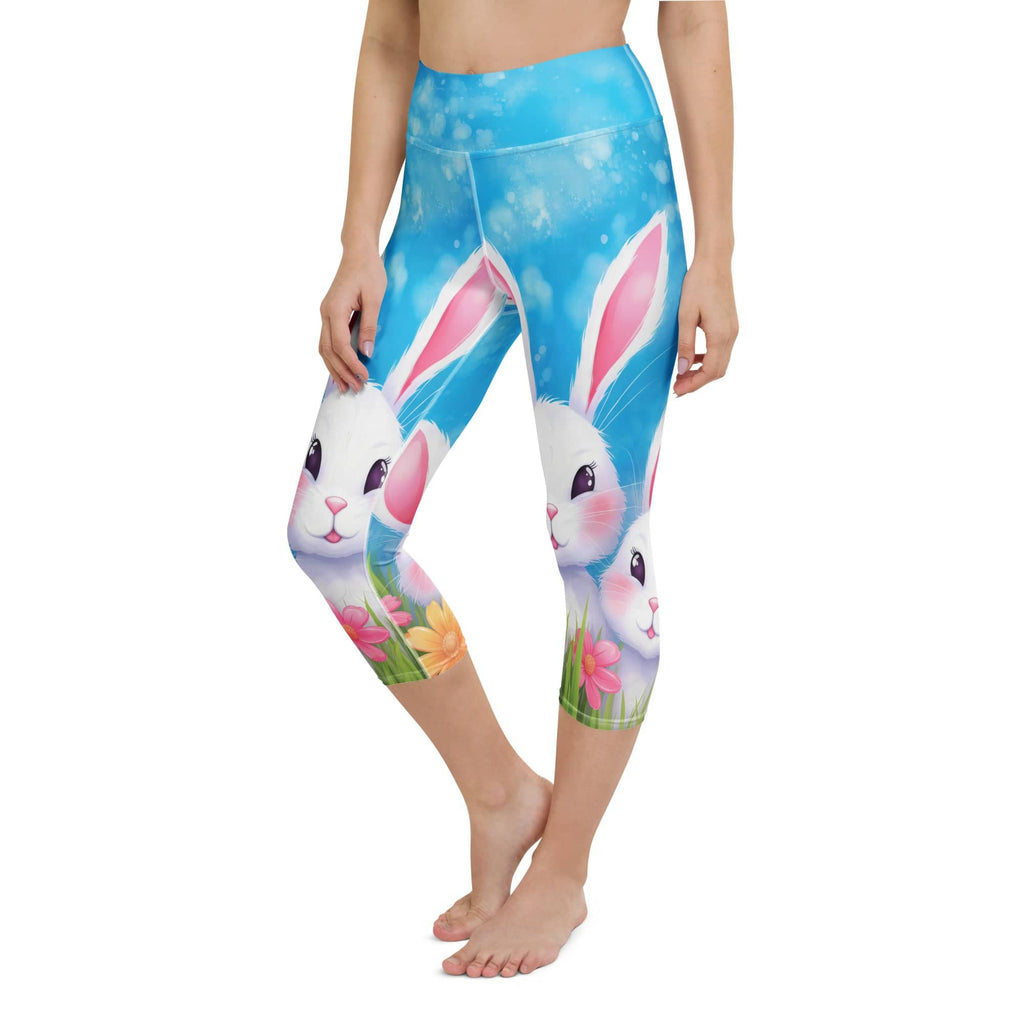 Sweet Easter Bunny Yoga Capris