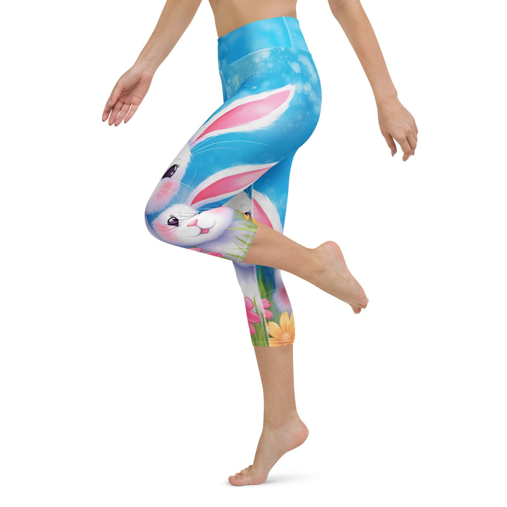 Sweet Easter Bunny Yoga Capris