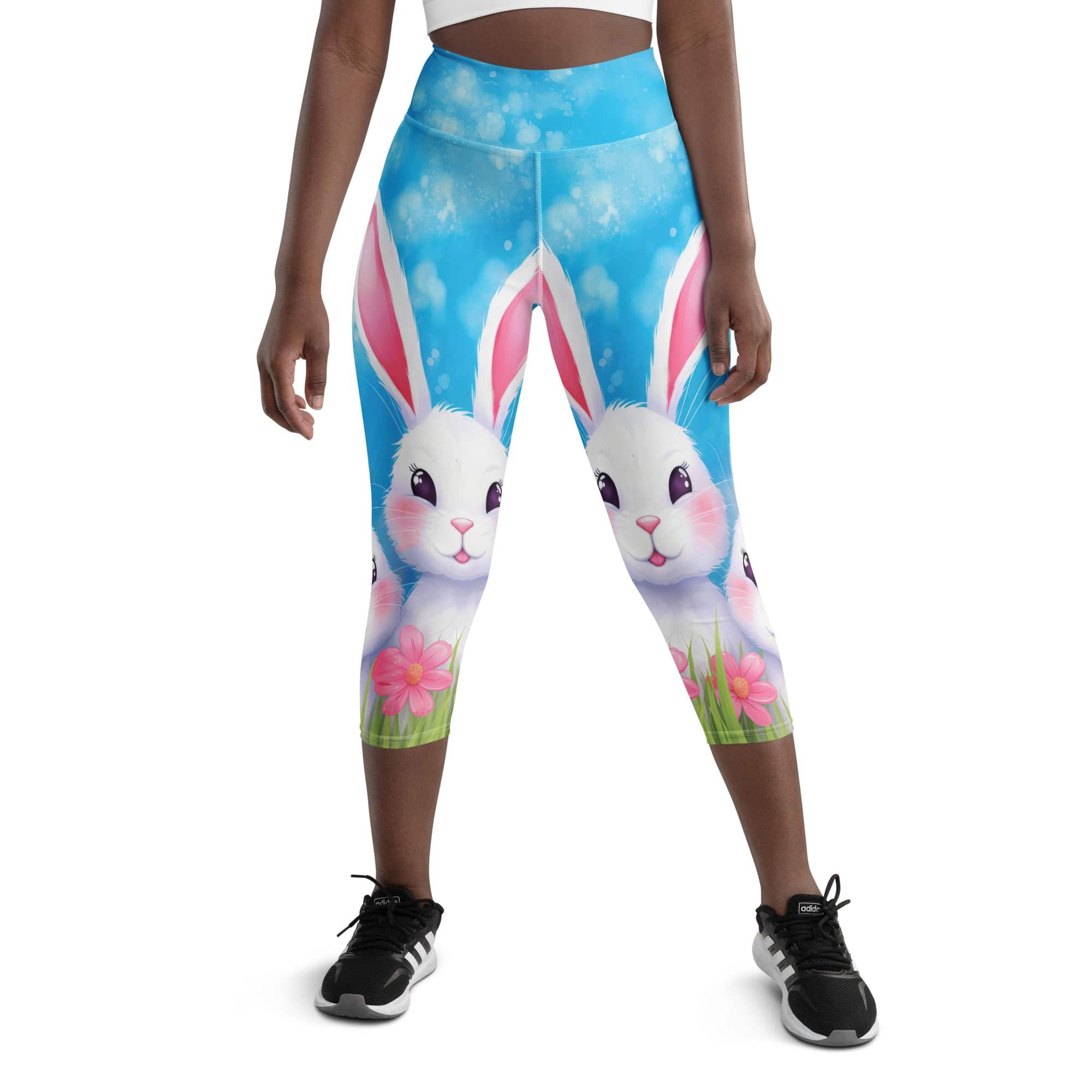 Sweet Easter Bunny Yoga Capris