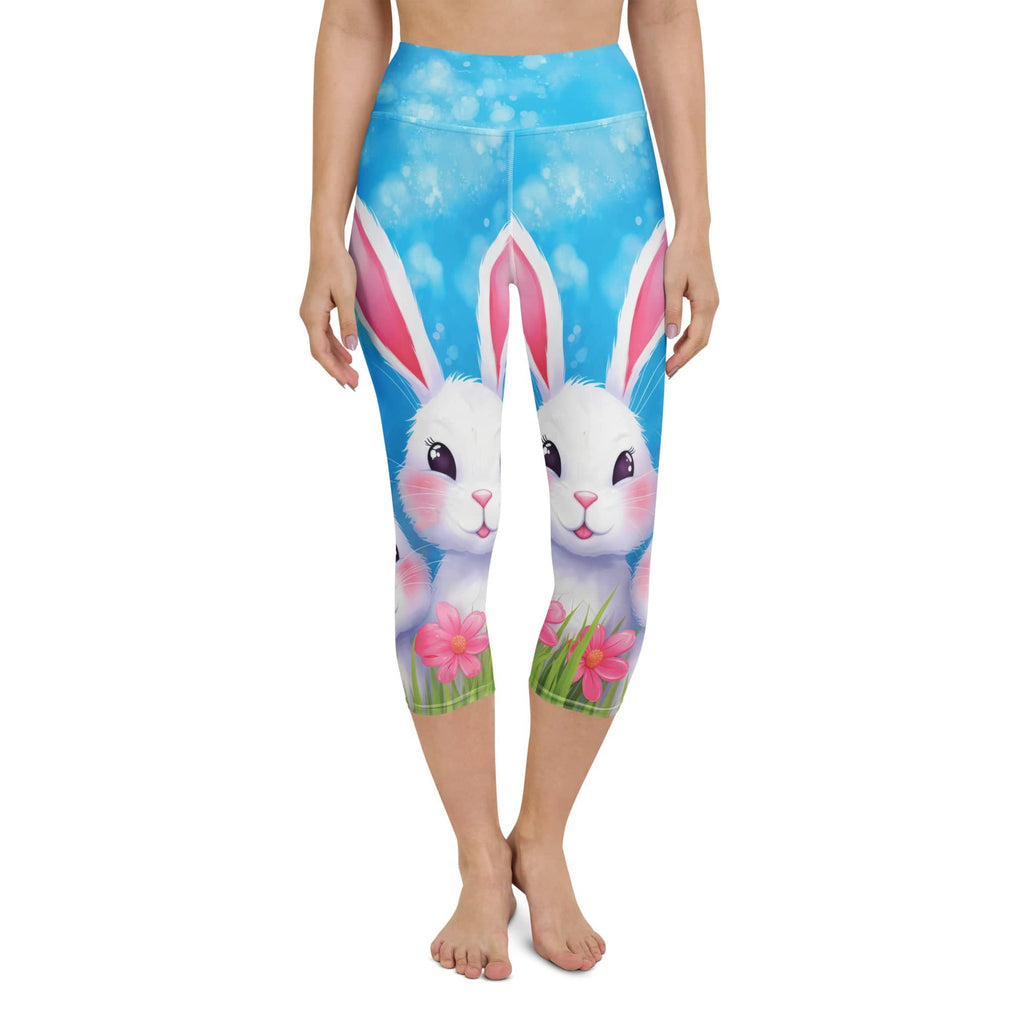 Sweet Easter Bunny Yoga Capris