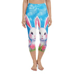 Sweet Easter Bunny Yoga Capris
