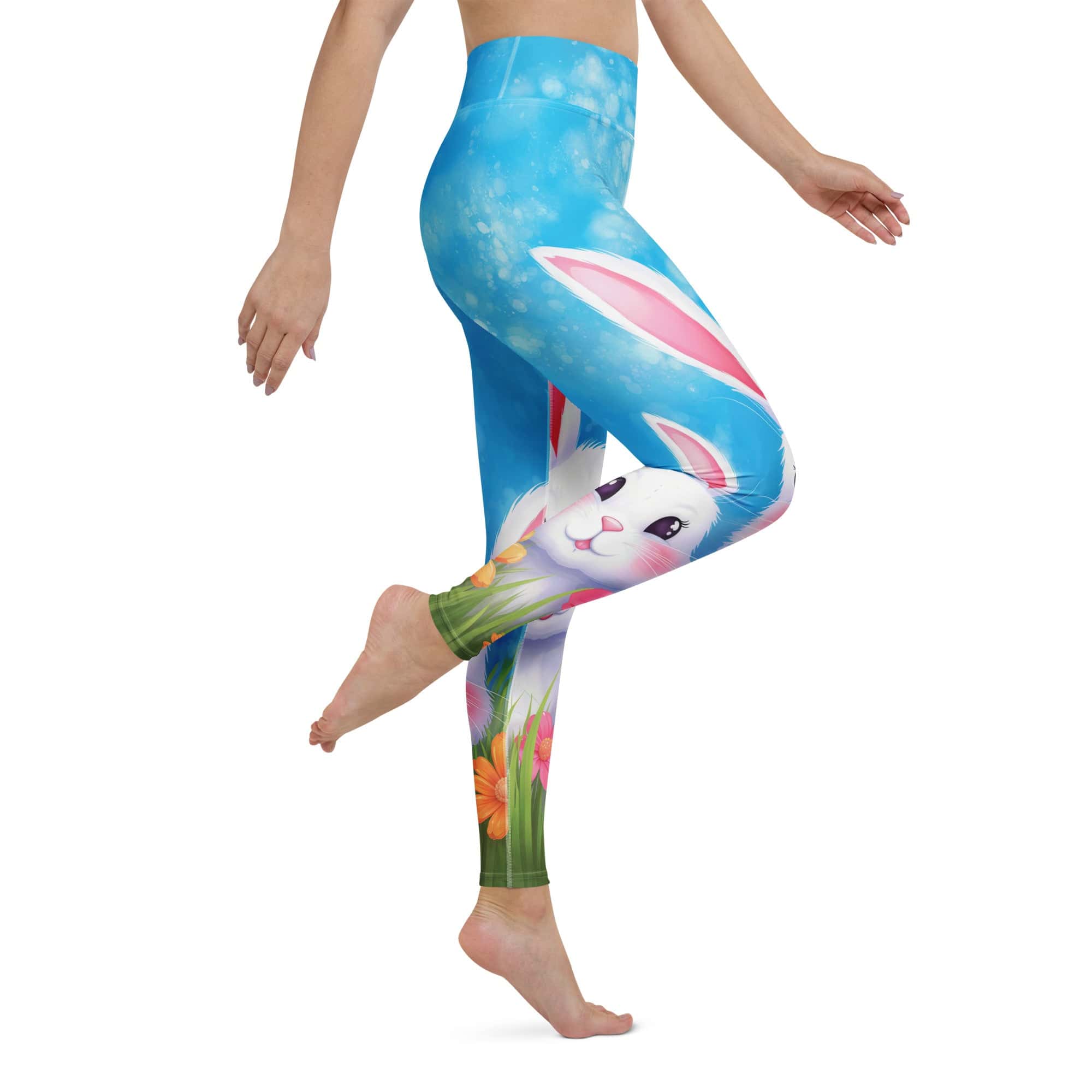Sweet Easter Bunny Yoga Leggings