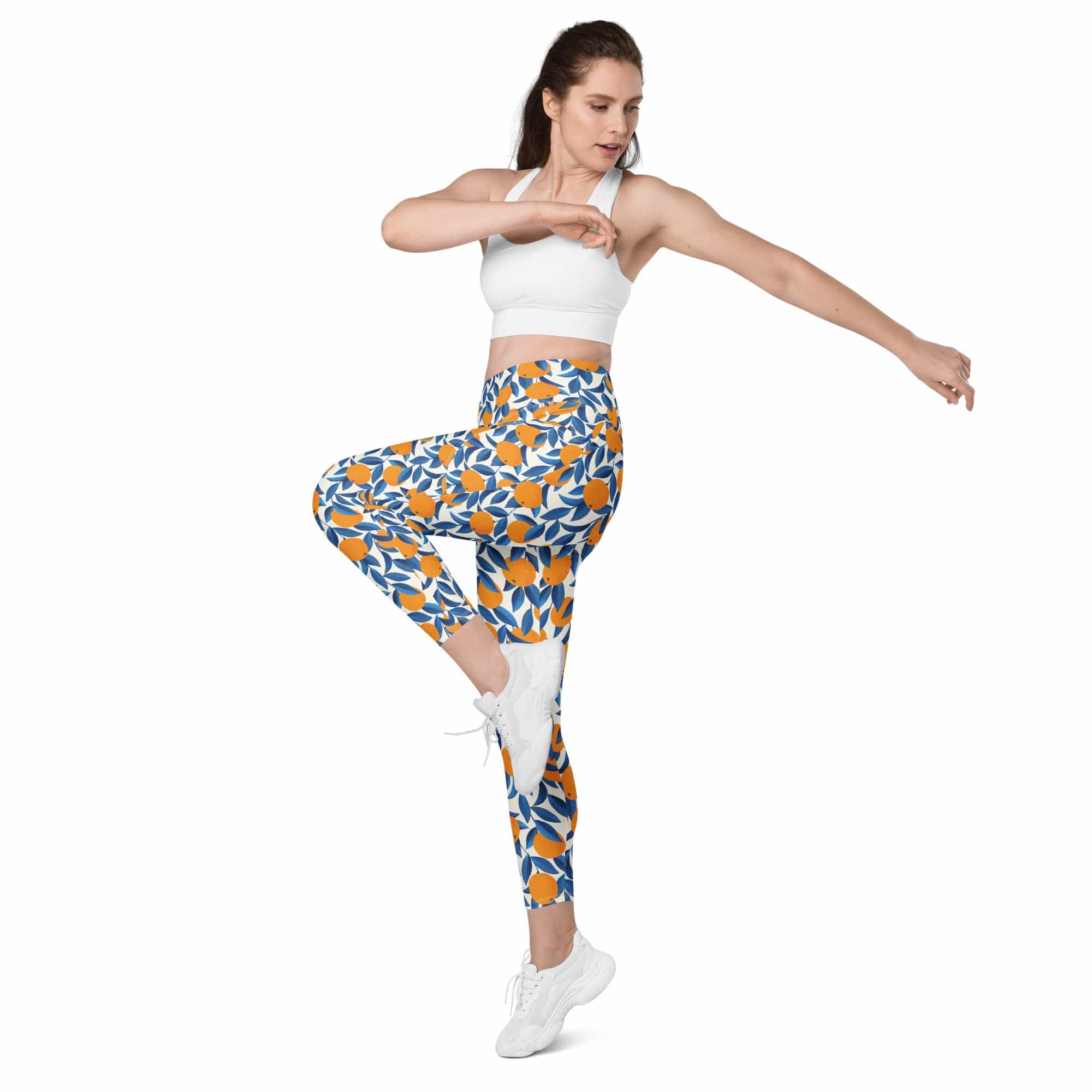 Sweet Tangerine Leggings With Pockets