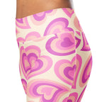 Sweetheart Swirls Flare leggings