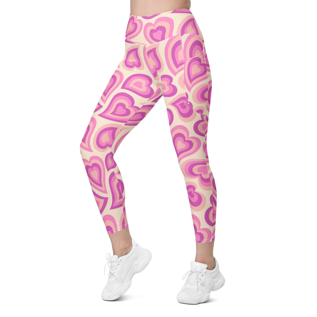 Sweetheart Swirls Leggings with Pockets