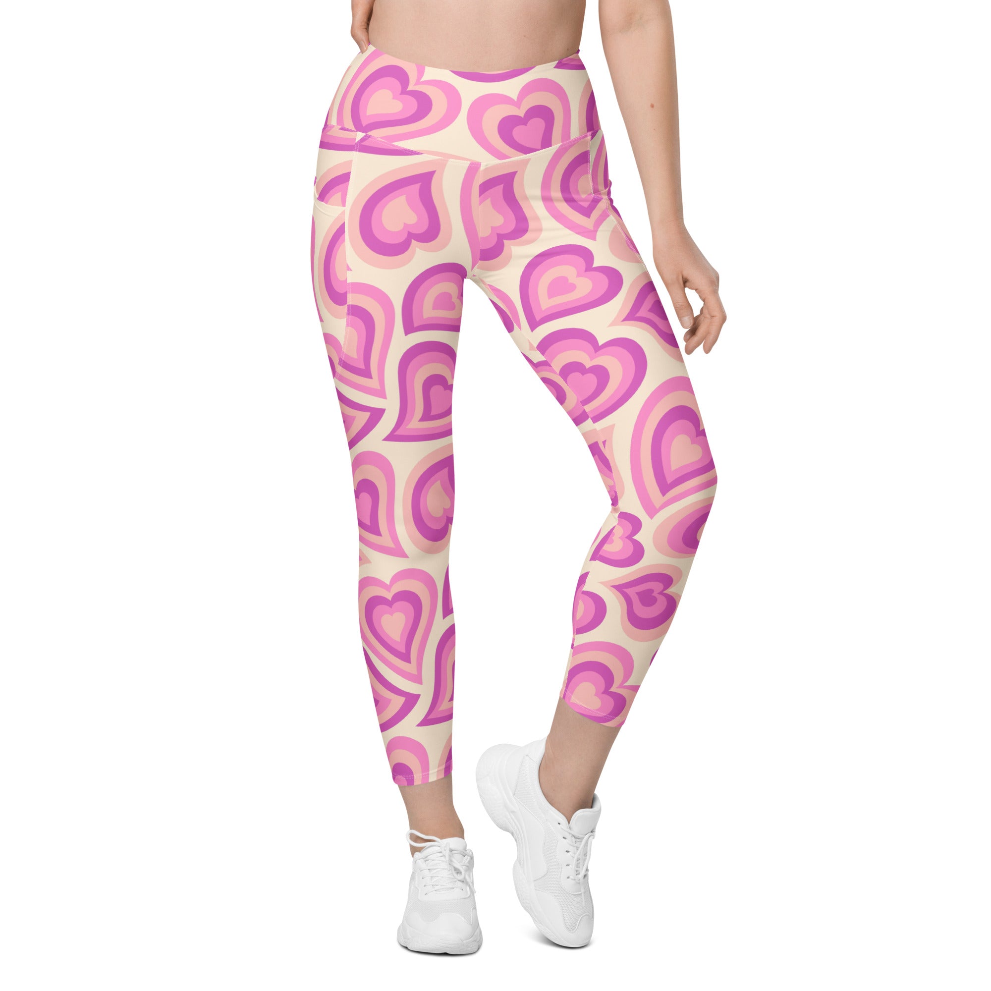 Sweetheart Swirls Leggings with Pockets