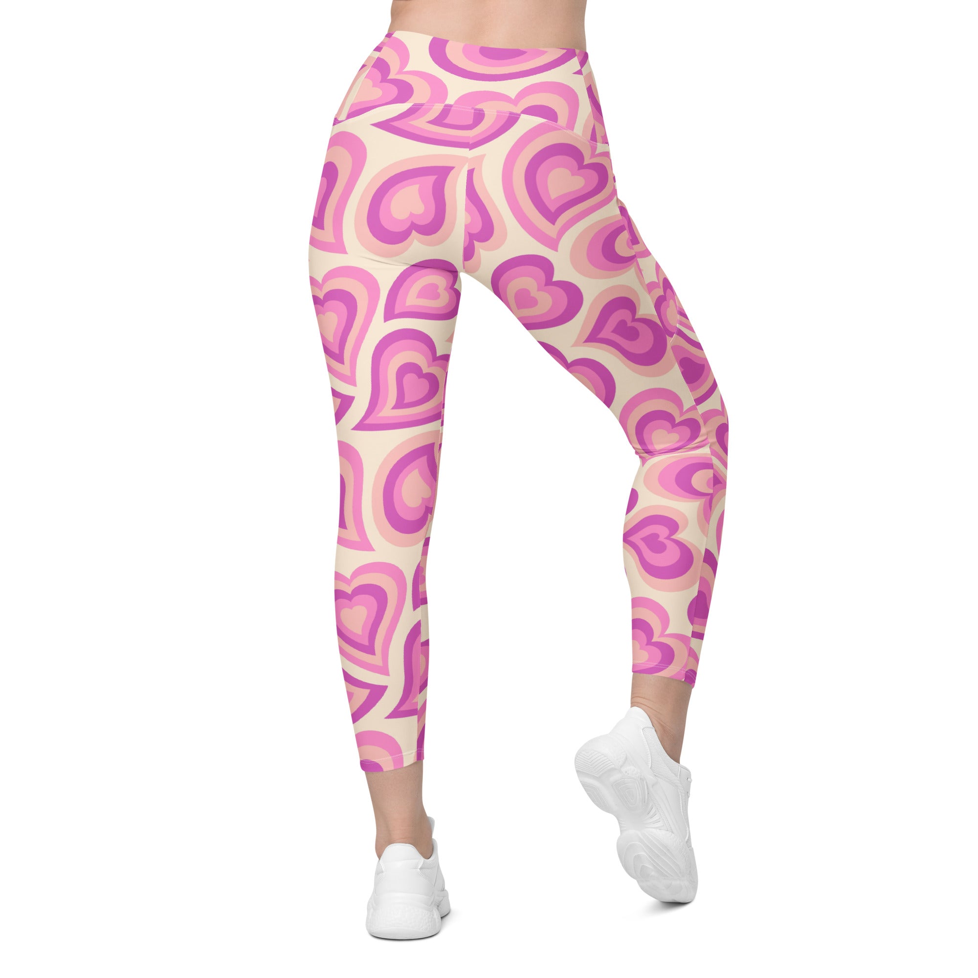 Sweetheart Swirls Leggings with Pockets