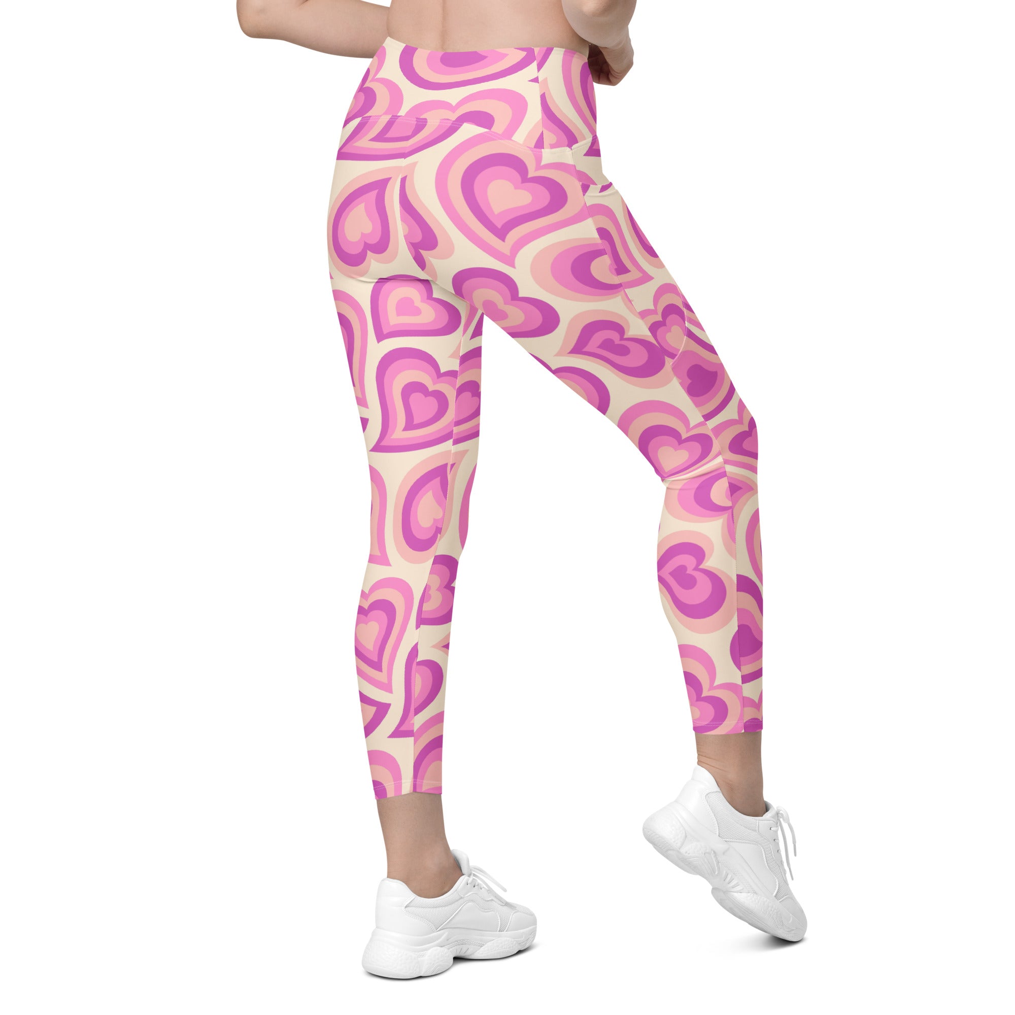 Sweetheart Swirls Leggings with Pockets