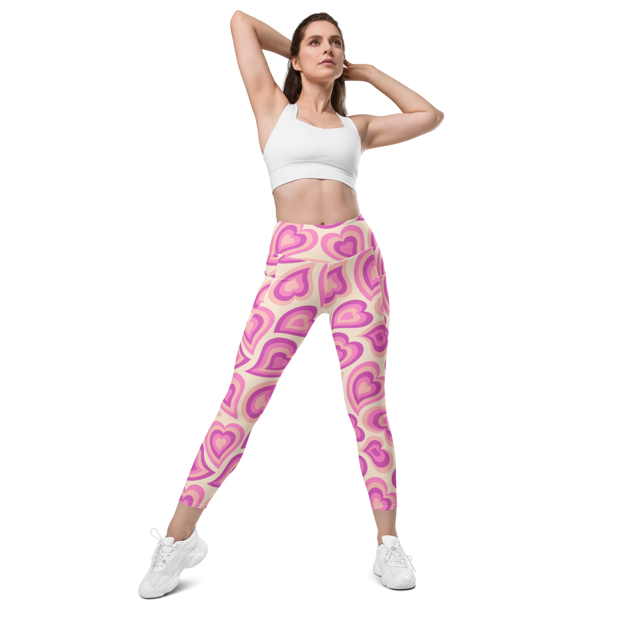 Sweetheart Swirls Leggings with Pockets