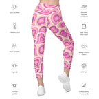 Sweetheart Swirls Leggings with Pockets