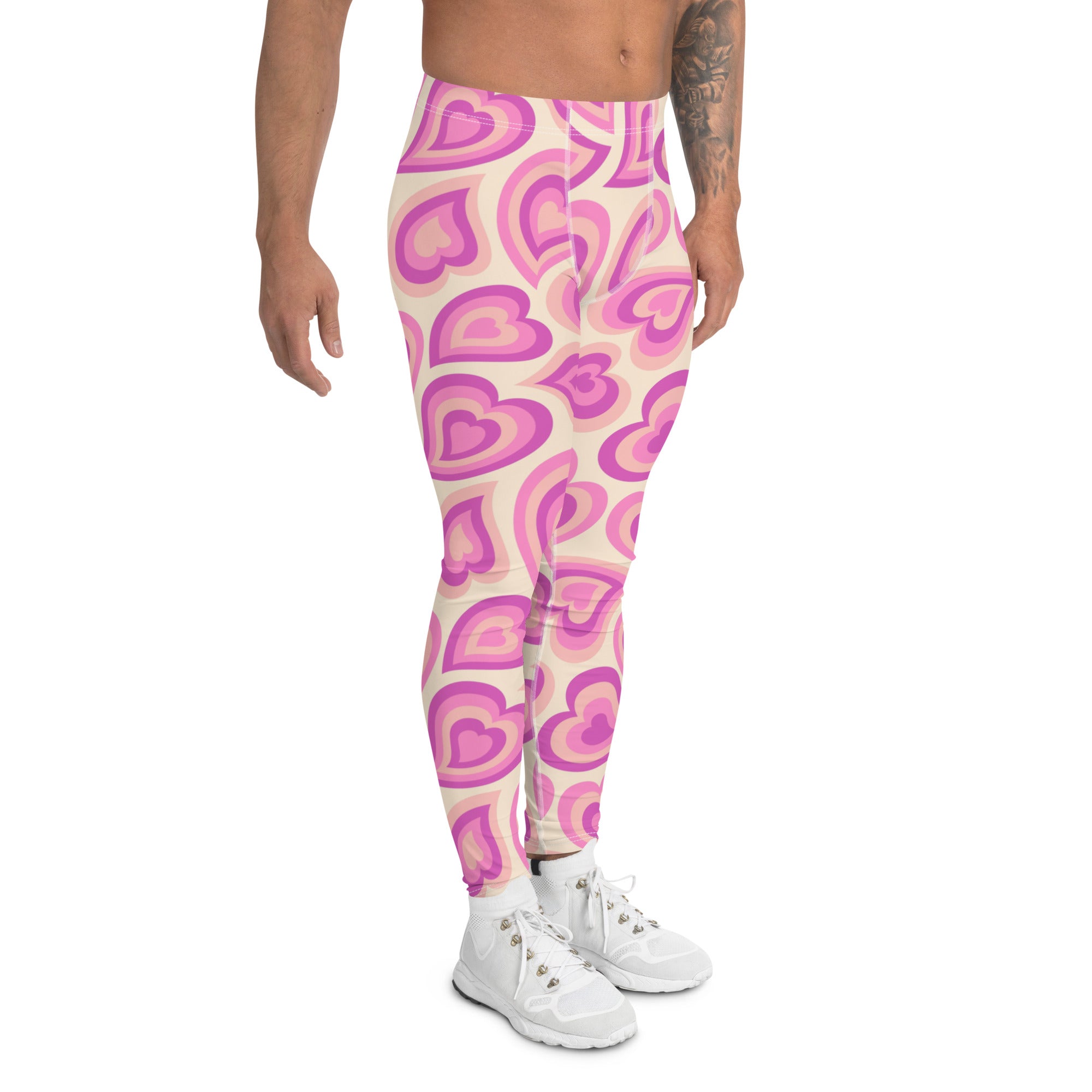 Sweetheart Swirls Men's Leggings