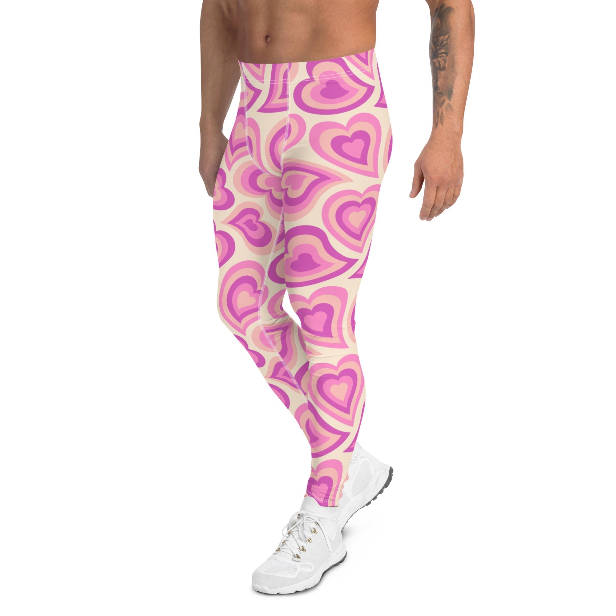 Sweetheart Swirls Men's Leggings