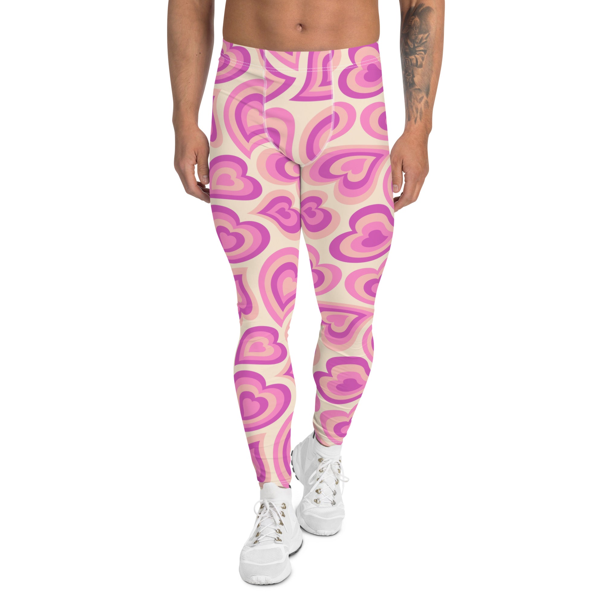 Sweetheart Swirls Men's Leggings