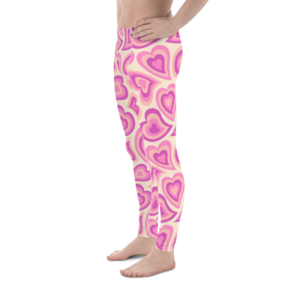 Sweetheart Swirls Men's Leggings