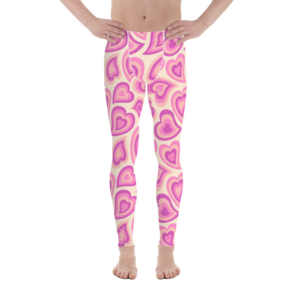 Sweetheart Swirls Men's Leggings