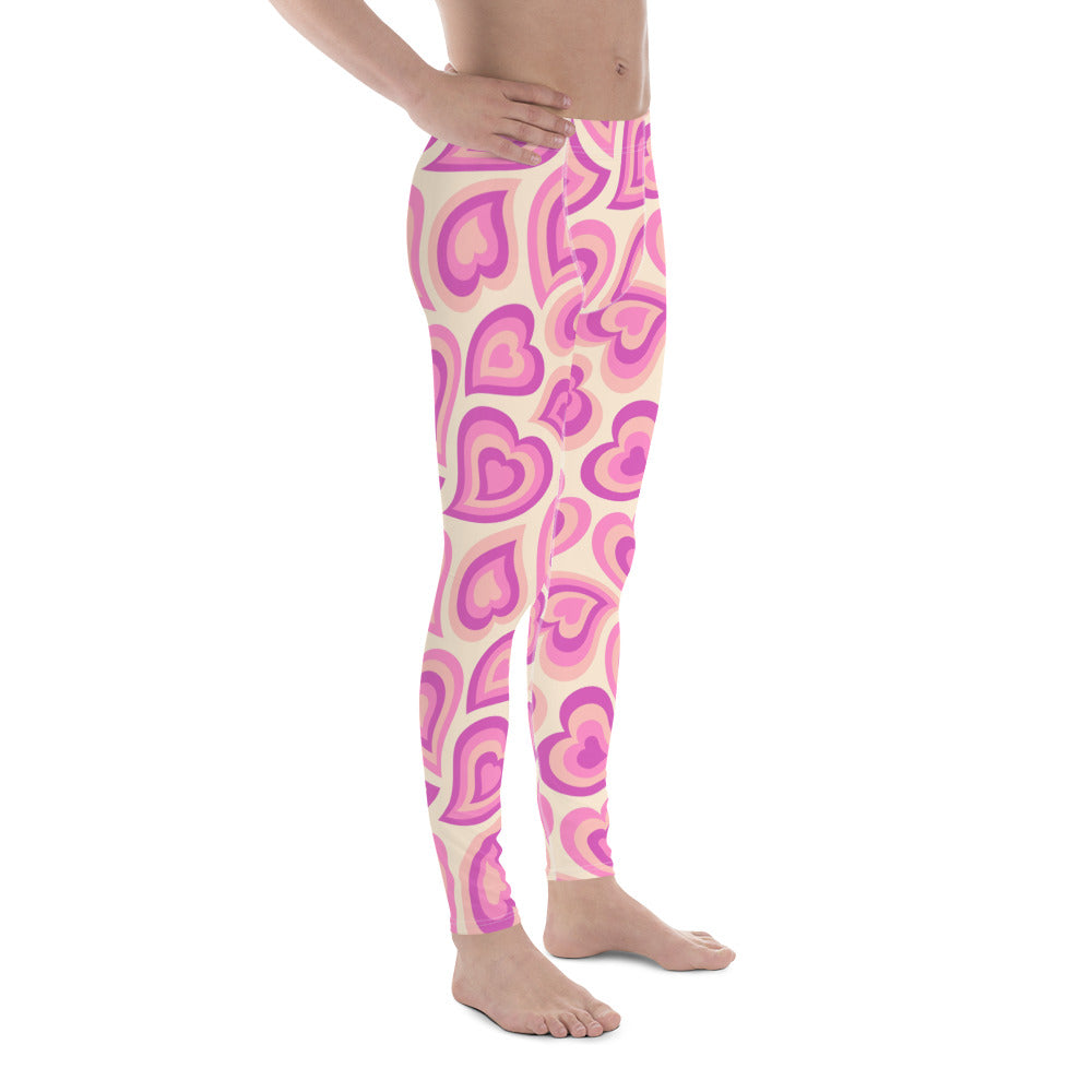 Sweetheart Swirls Men's Leggings