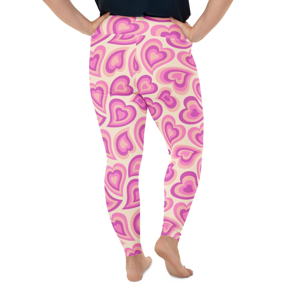 Sweetheart Swirls Plus Size Leggings