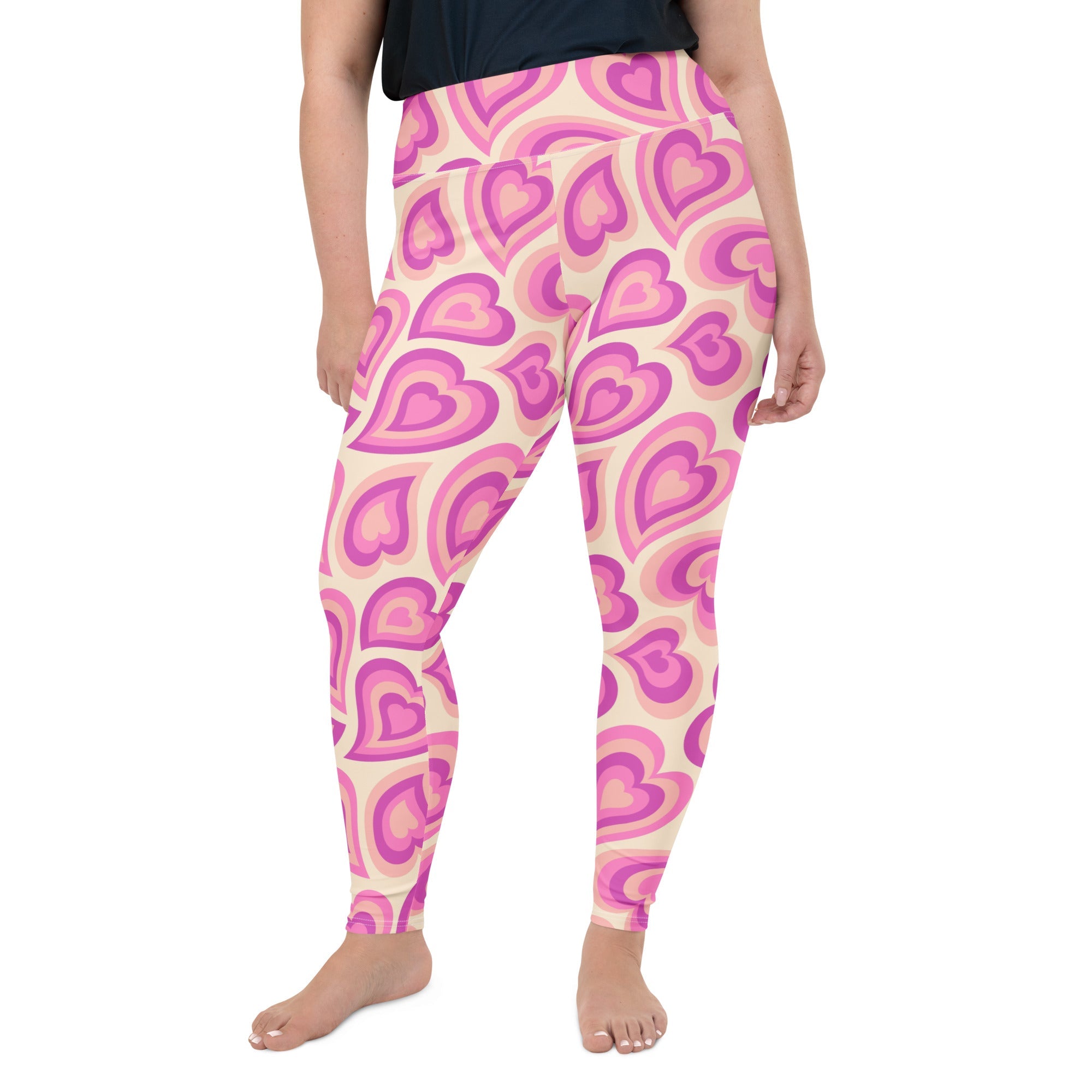 Sweetheart Swirls Plus Size Leggings