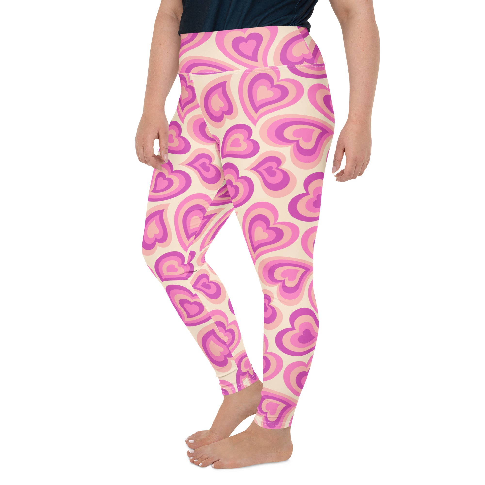 Sweetheart Swirls Plus Size Leggings