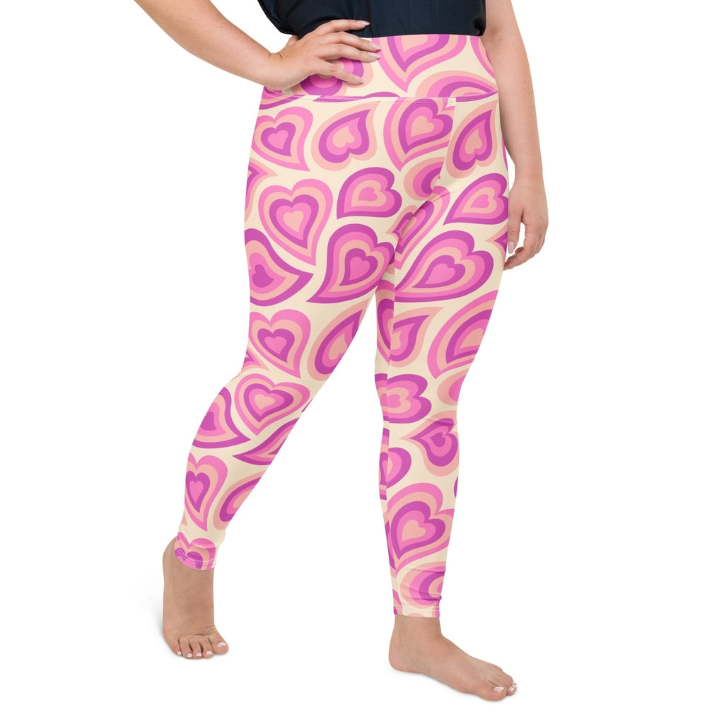 Sweetheart Swirls Plus Size Leggings