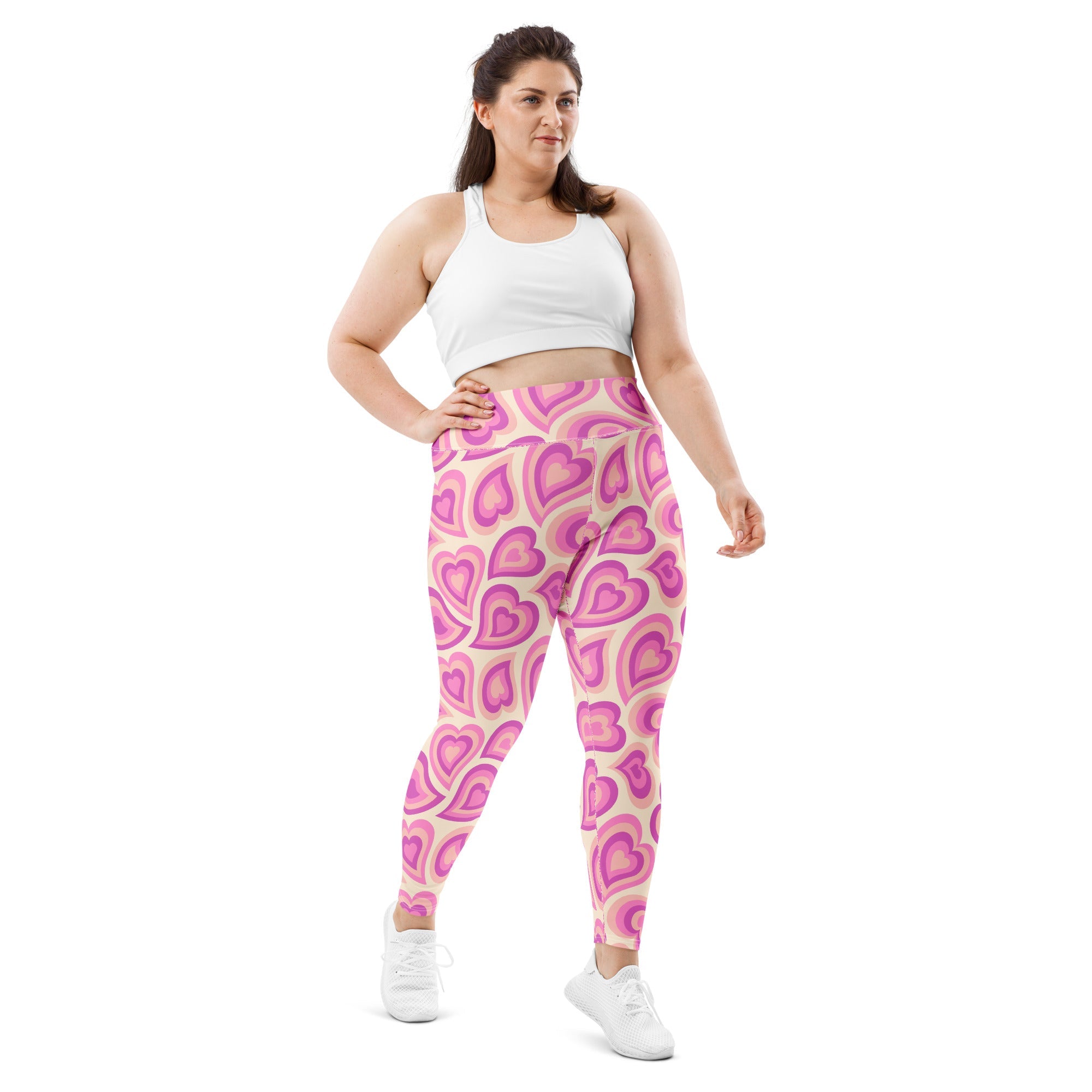 Sweetheart Swirls Plus Size Leggings