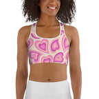 Sweetheart Swirls Sports Bra