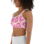 Sweetheart Swirls Sports Bra