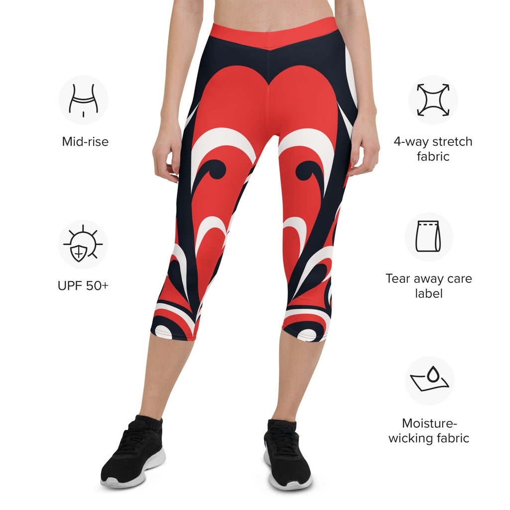 Swirl Heart Shaped Capris