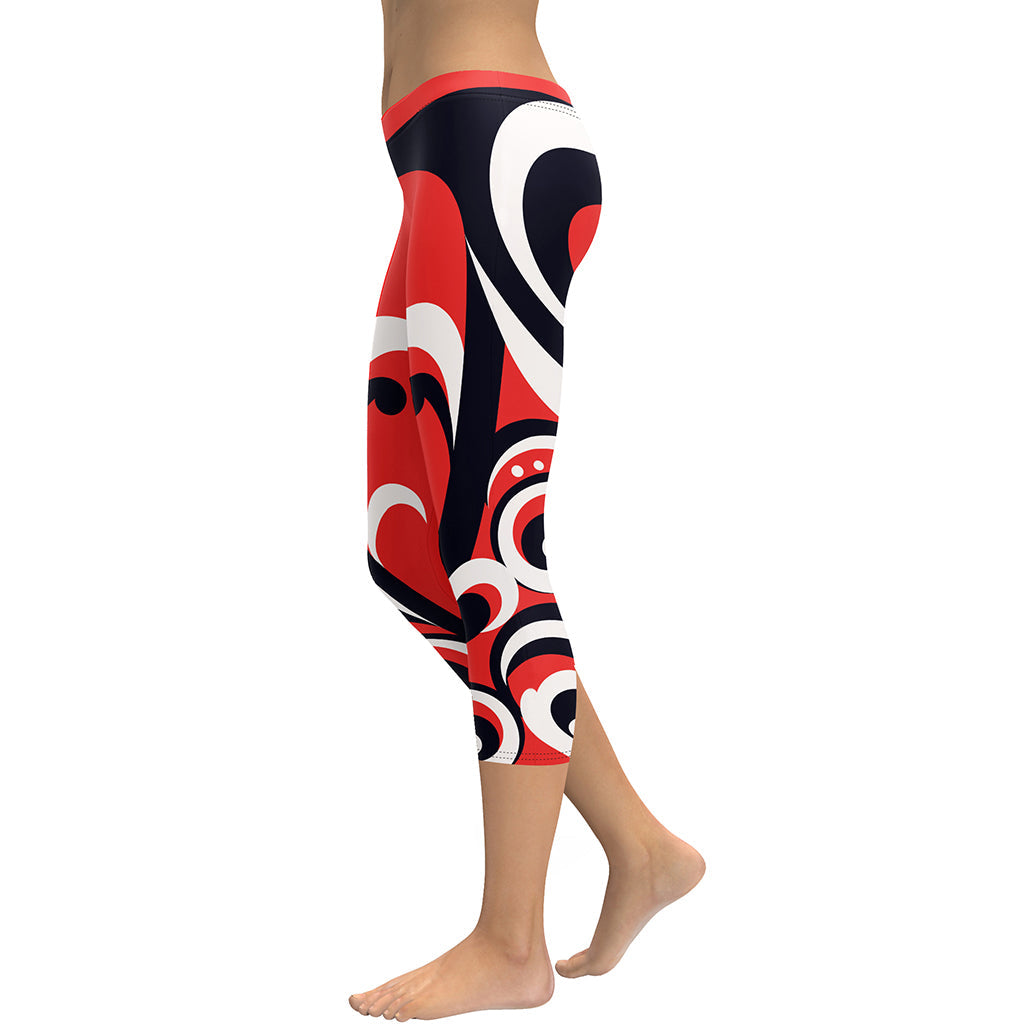 Swirl Heart Shaped Capris