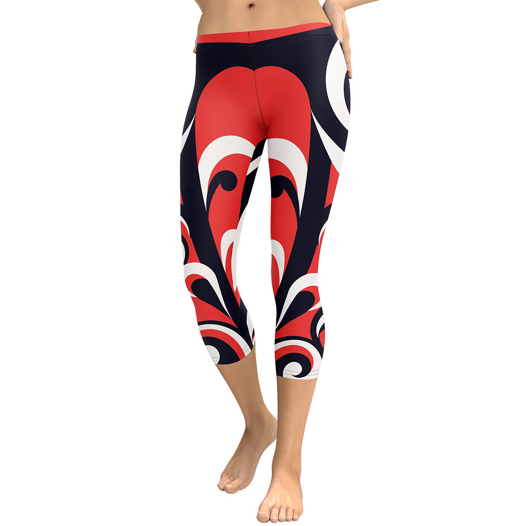 Swirl Heart Shaped Capris