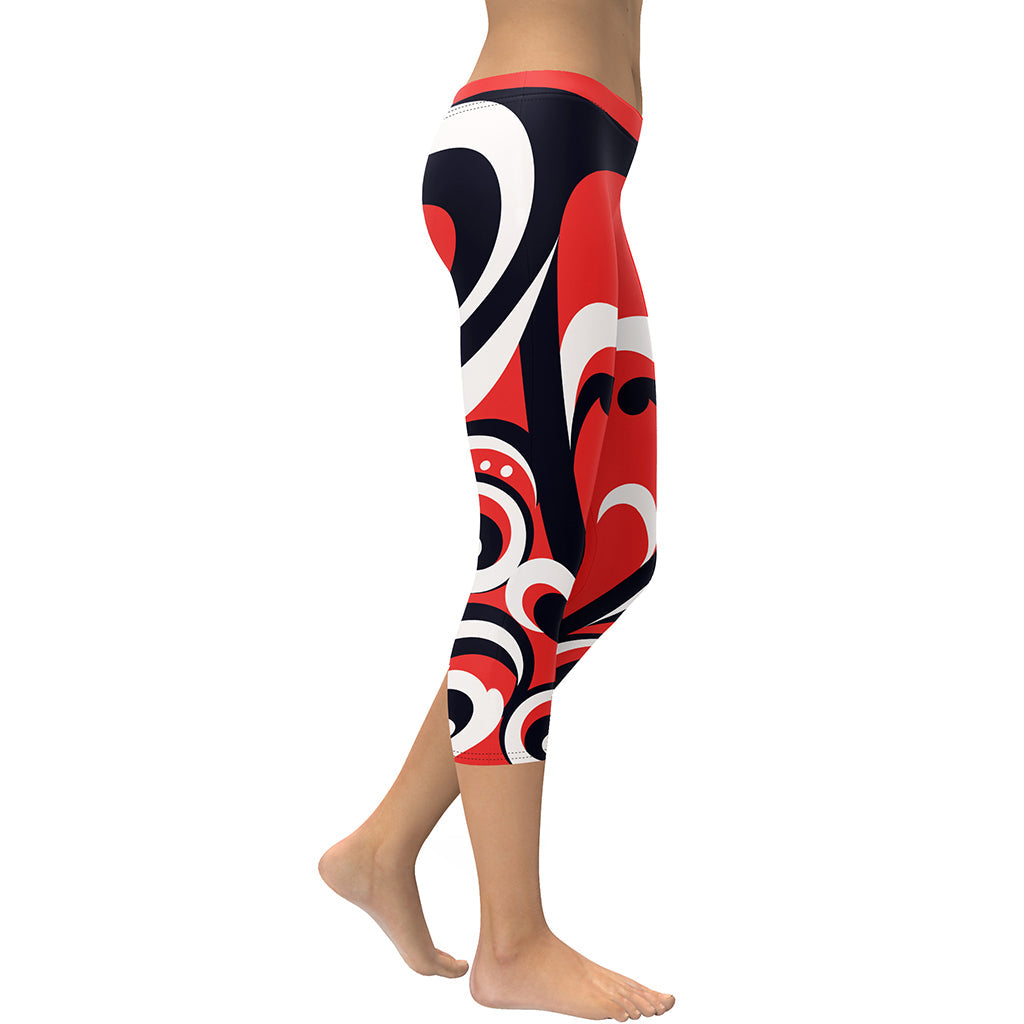 Swirl Heart Shaped Capris