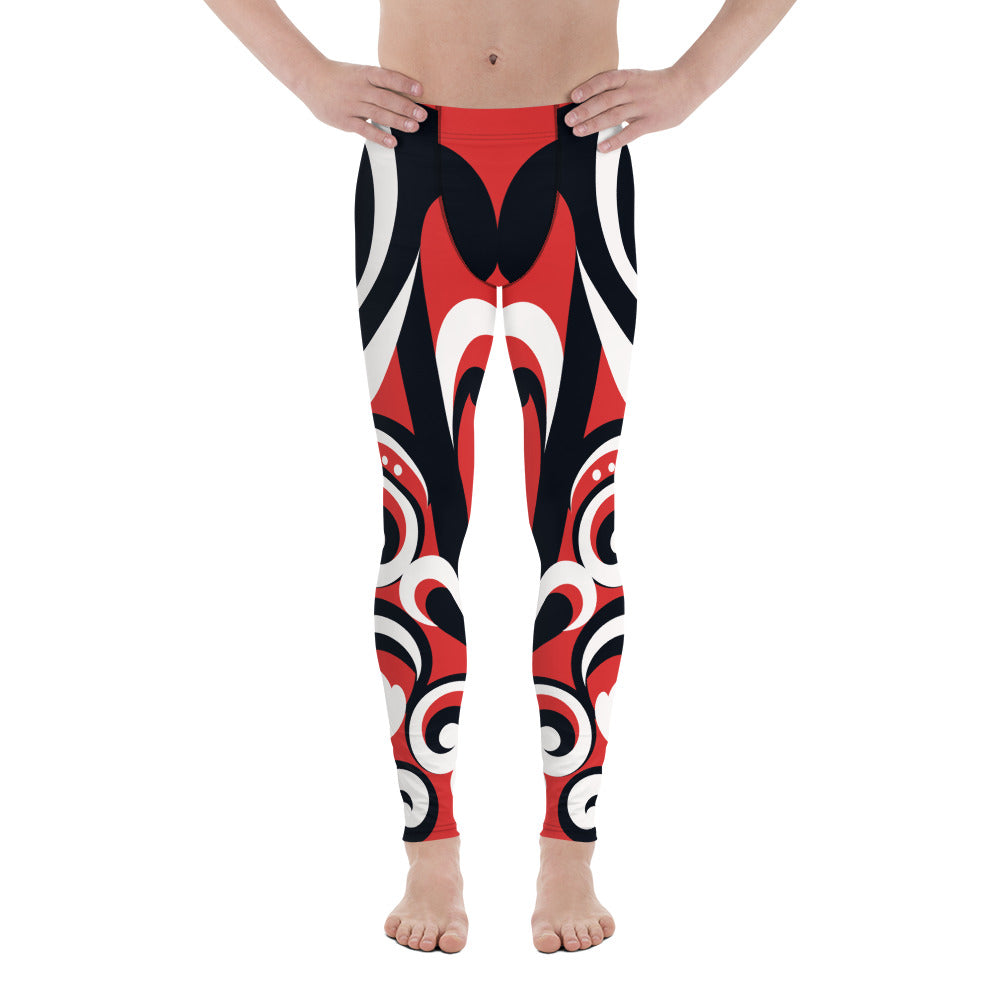 Swirl Heart Shaped Men's Leggings