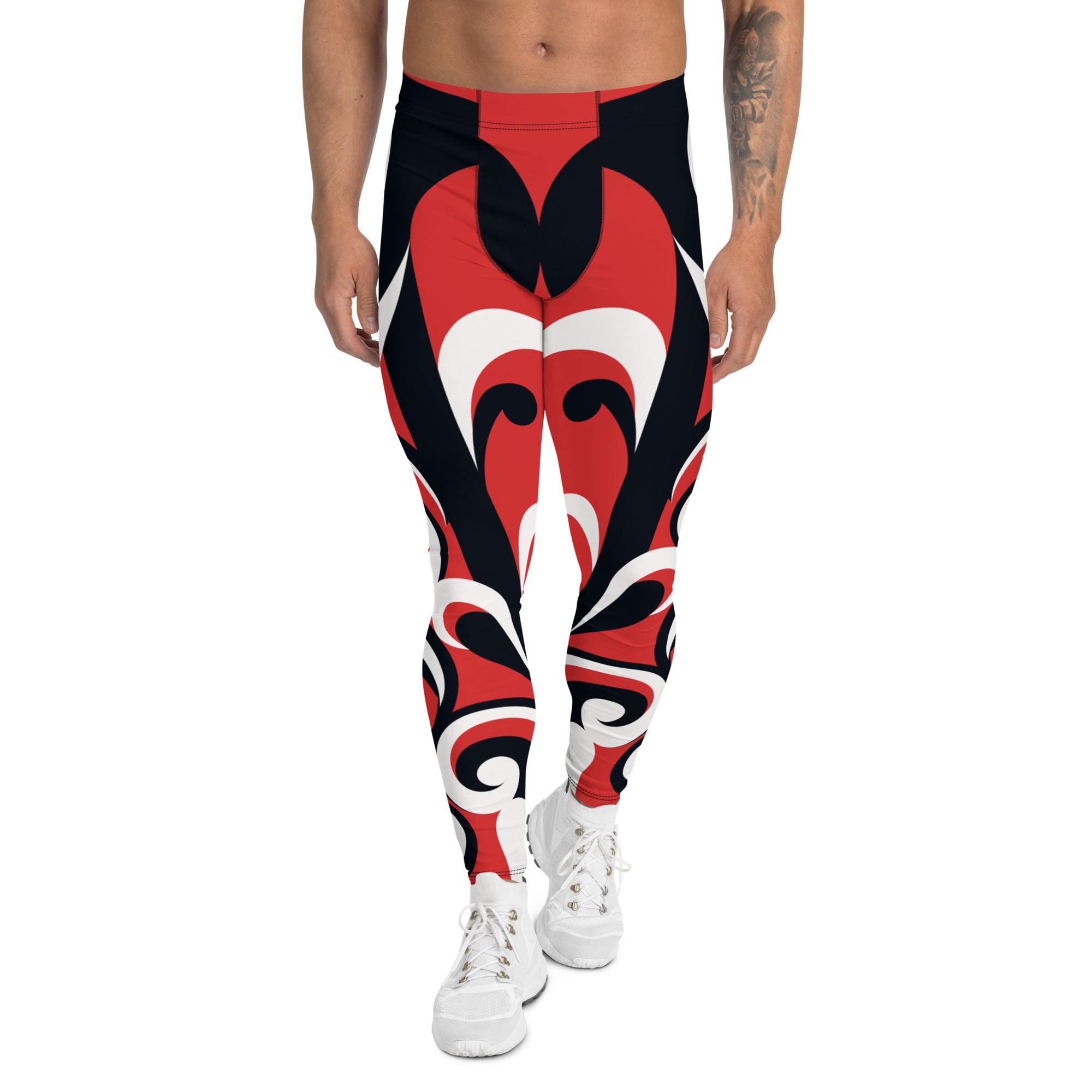 Swirl Heart Shaped Men's Leggings
